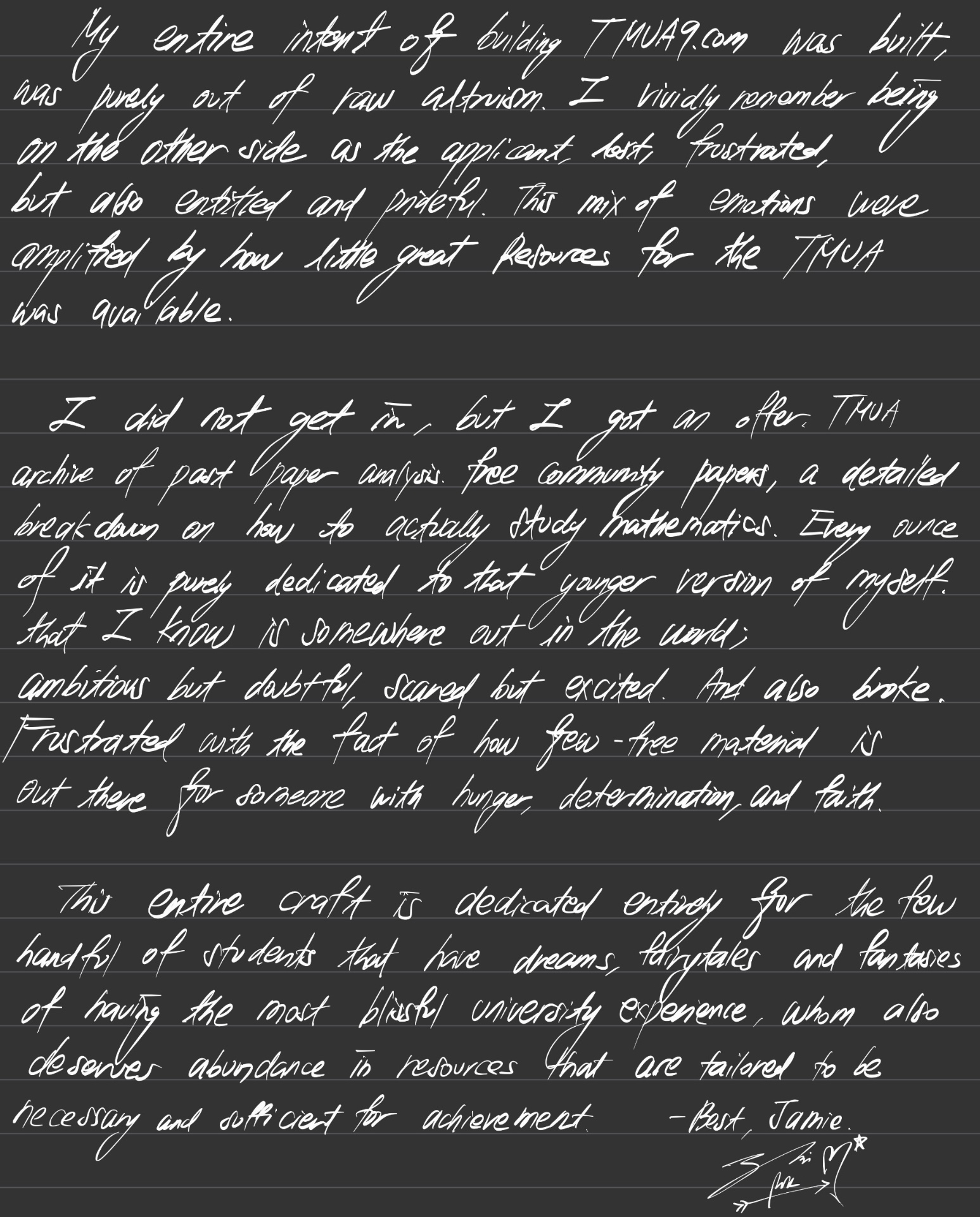 Reference letter, page two